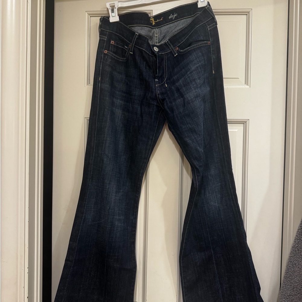 7 For All Mankind Dark Indigo Flare Jeans
